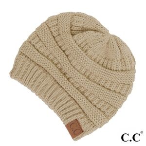 CC Winter Beanie Authentic Hat - New Beige